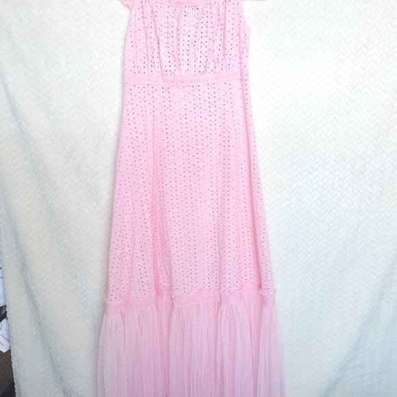 DOLLS KILL - Delia's Pink Eyelet Maxi Dress - Picture 8 of 11